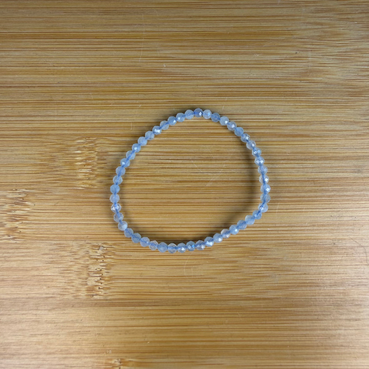 Aquamarijn Facet Armband