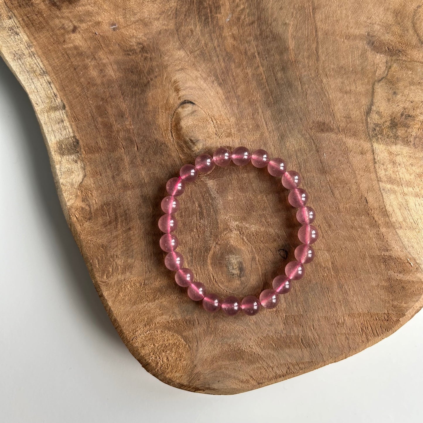 Aardbeienkwarts Kogelarmband