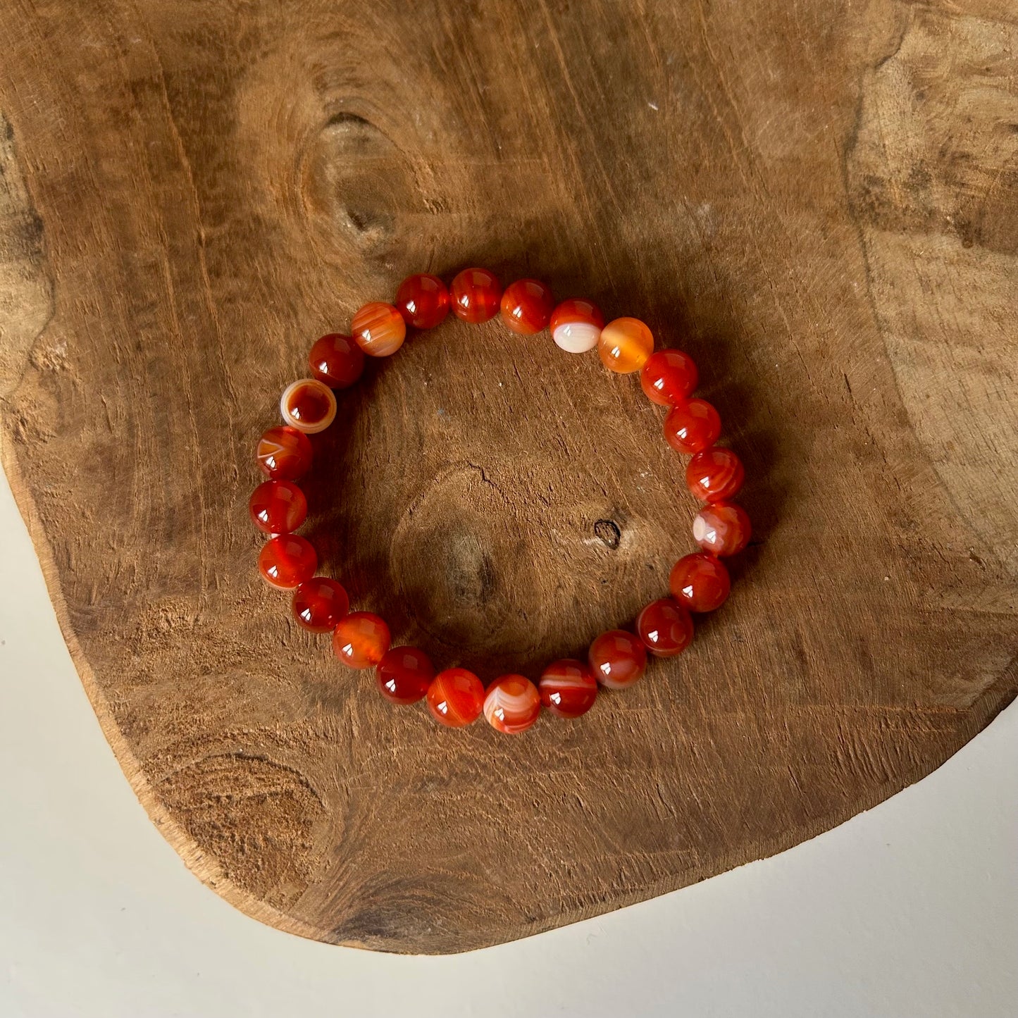 Carneool Kogelarmband
