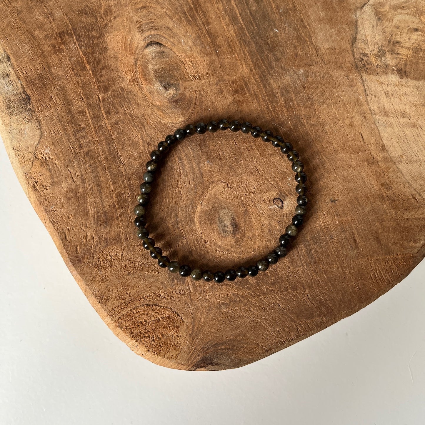 Obsidiaan Kogelarmband