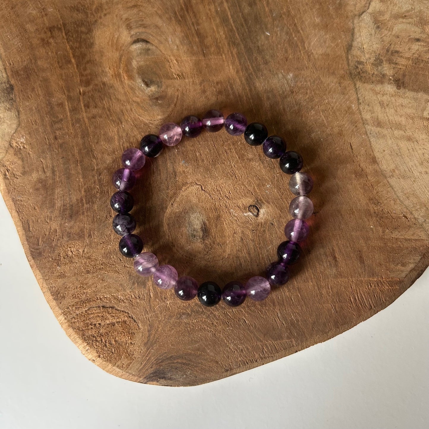 Fluoriet Kogelarmband