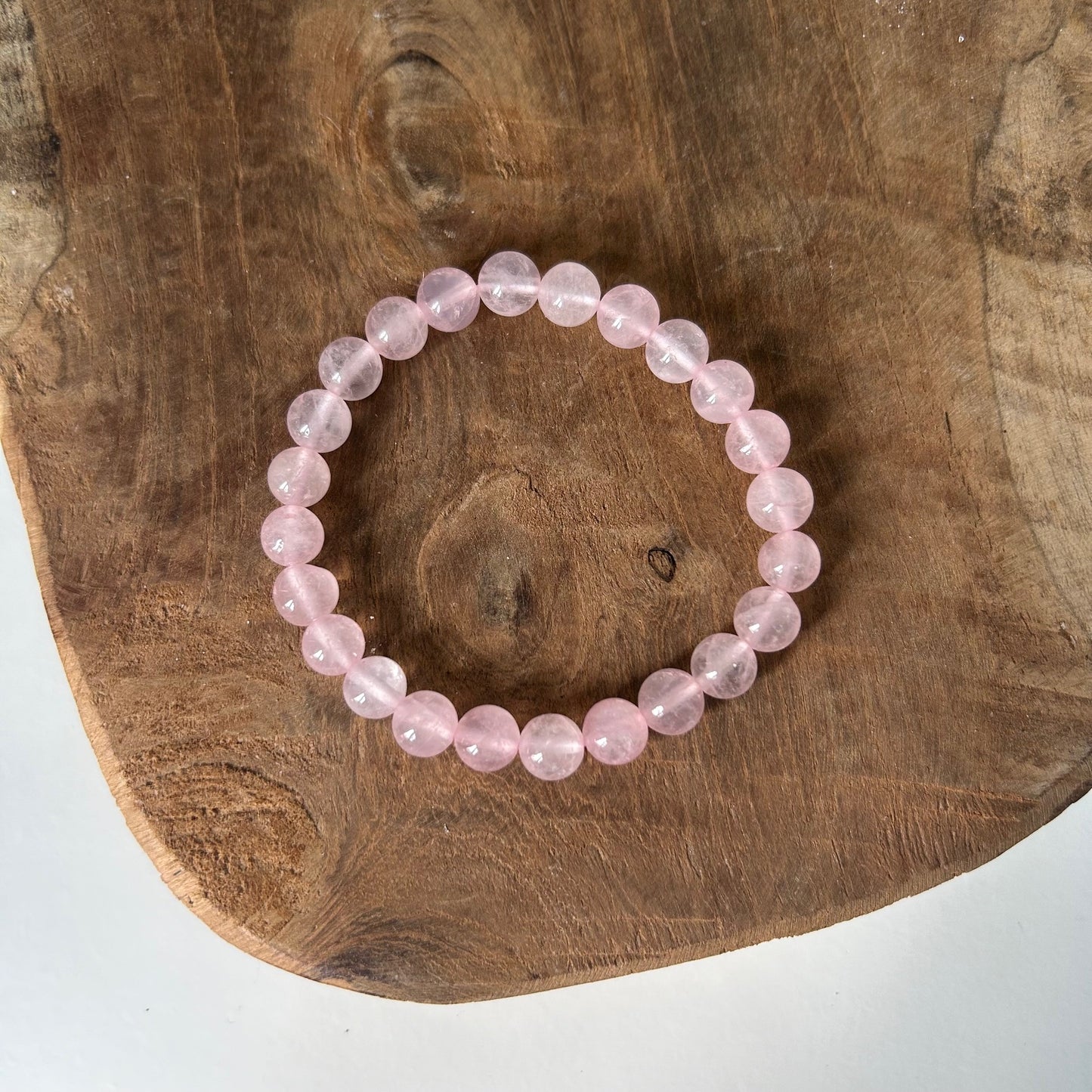 Rozenkwarts Kogelarmband