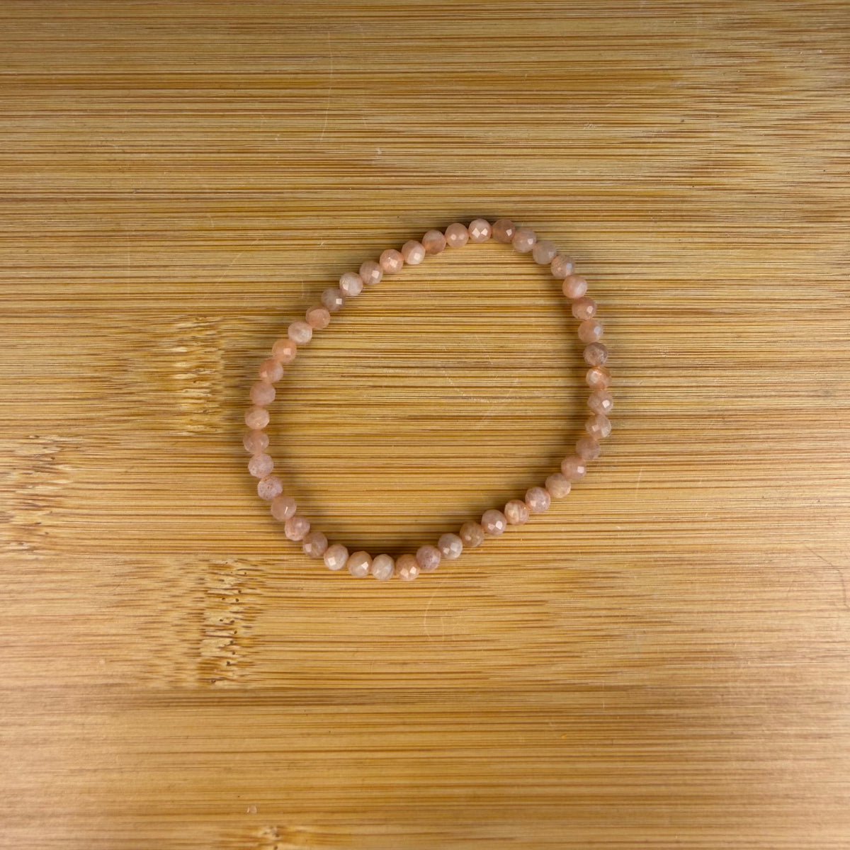 Roze Maansteen Facet Armband