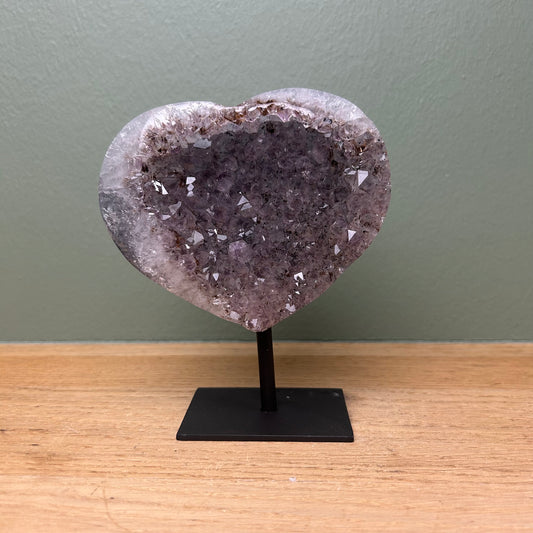 Amethist Hart op Standaard 01