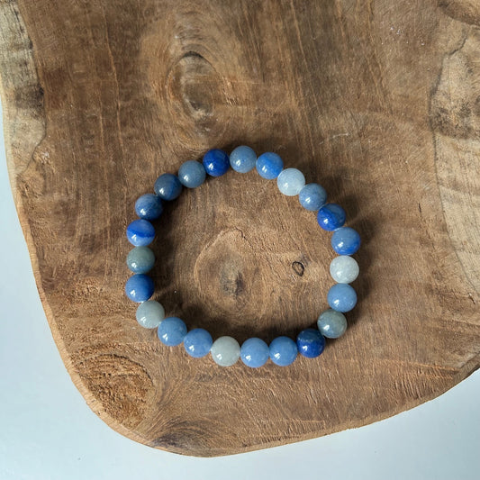 Blauwe Aventurijn Kogelarmband